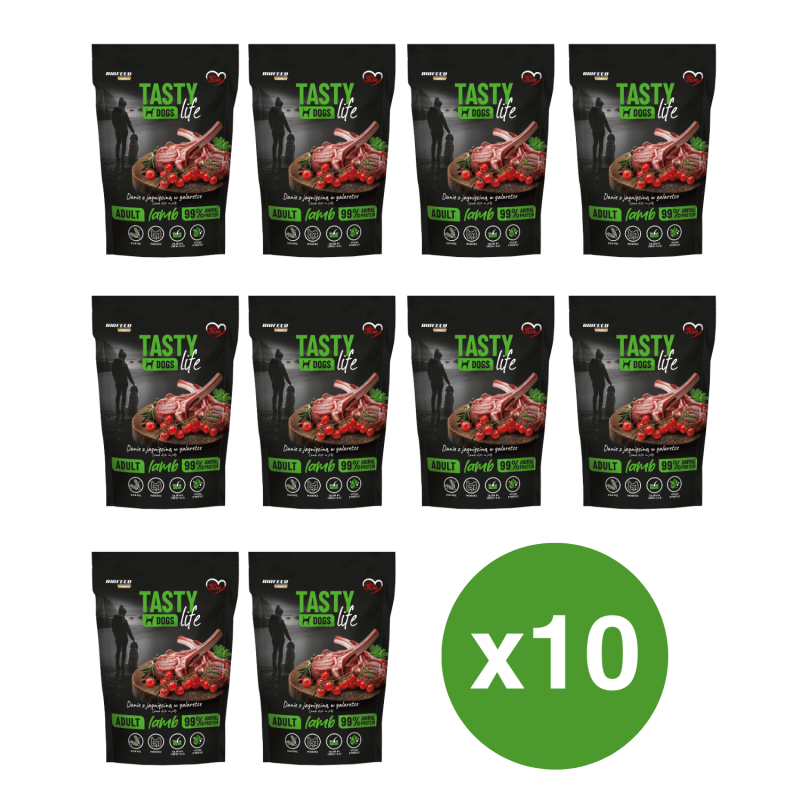 Biofeed, Tasty Dog Life Jagnięcina, Saszetka 10 x 500 g