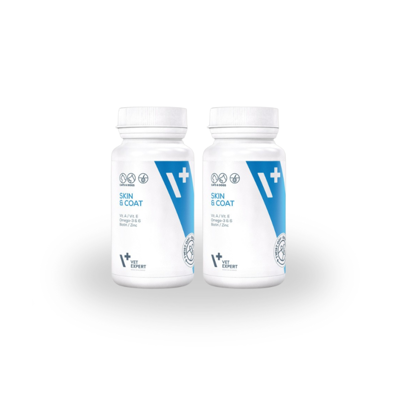 Vet Expert, Skin & Coat, 2 x 30 kaps ZESTAW
