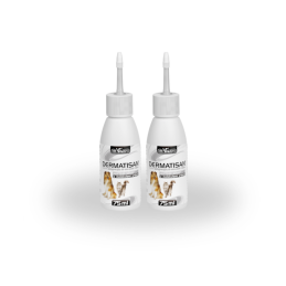 DERMATISAN, Aurisal Silver, do uszu dla psa lub kota, 2 x 75 ml ZESTAW