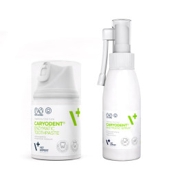 VET EXPERT CARYODENT zestaw ENZYMATIC TOOTHPASTE i SPRAY