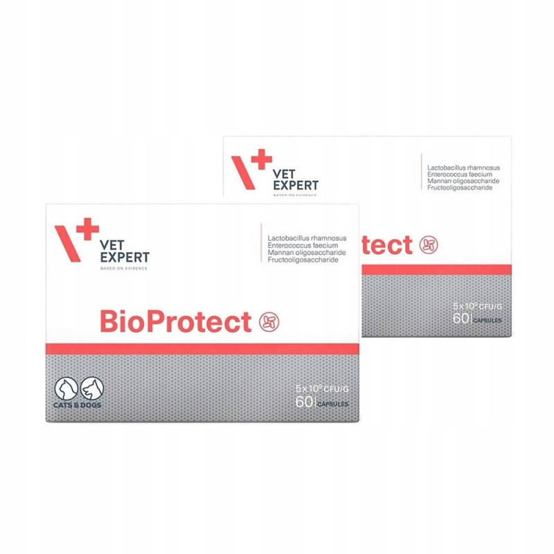 Vetexpert, Bioprotect, probiotyk dla psów i kotów, 2 x 60 tabletek