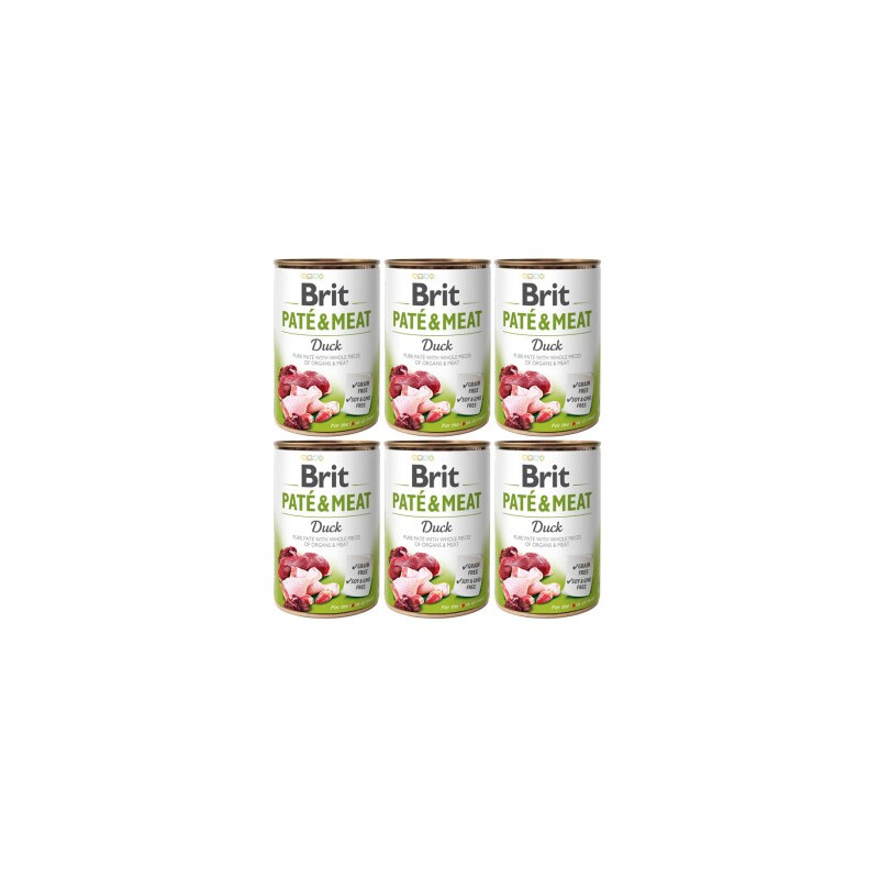 BRIT PATE&MEAT DUCK 6 x 400g