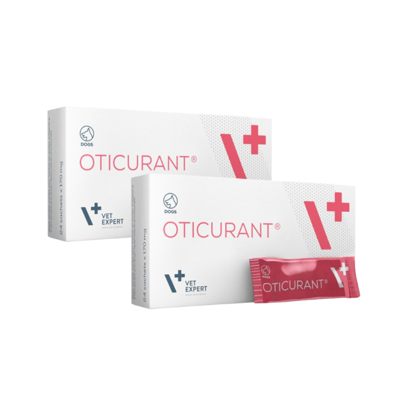 Zestaw 2 x Vet Expert, Oticurant, preparat do pielęgnacji uszu dla psów