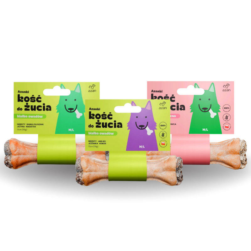 Azanki kości do rzucia M/L 17cm mix 3szt