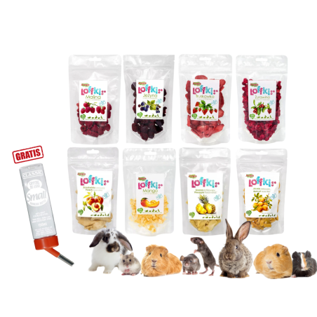 Alegia Loffki, liofilizowane owoce mix 8szt + GRATIS