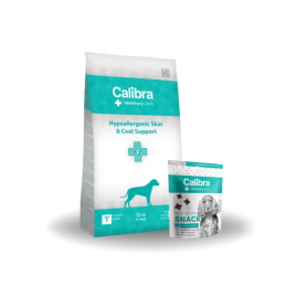 Calibra VD, Hypoallergenic Skin&Coat Support, pies, 12 kg + GRATIS przysmaki