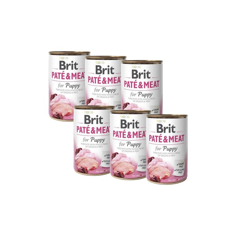 BRIT PATE&MEAT PUPPY 6 x 400g