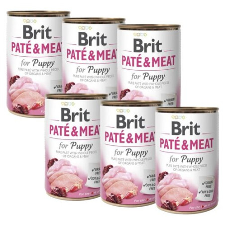 BRIT PATE&MEAT PUPPY 6 x 400g