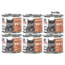 John Dog, Łosoś, kot, puszka 140 g x 6