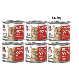 John Dog, Kurczak z wołowiną, kot, puszka 140 g  x  6