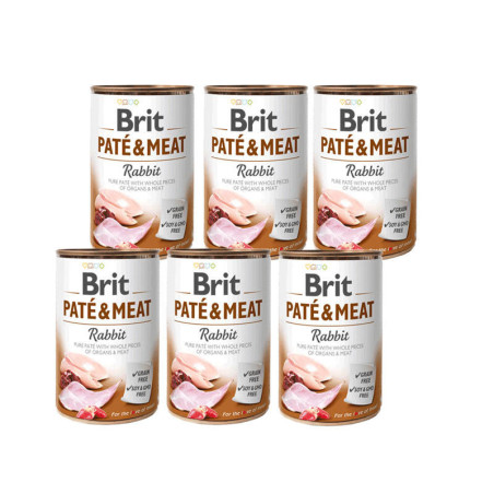 BRIT PATE&MEAT RABBIT 6 x 400g