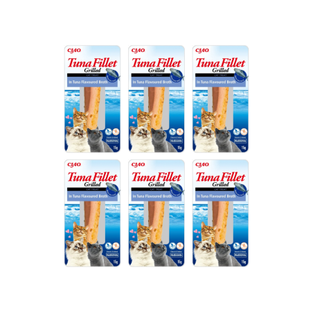 Inaba, delikatnie grillowany filet z tuńczyka w domowym bulionie 6 x 15g