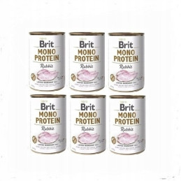 BRIT MONO PROTEIN RABBIT 6 x 400g