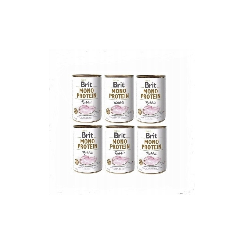 BRIT MONO PROTEIN RABBIT 6 x 400g