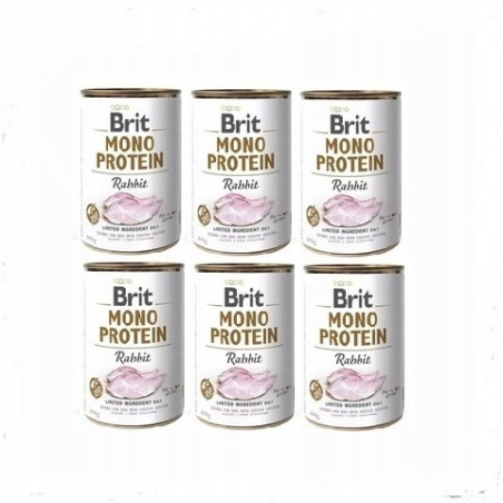 BRIT MONO PROTEIN RABBIT 6 x 400g