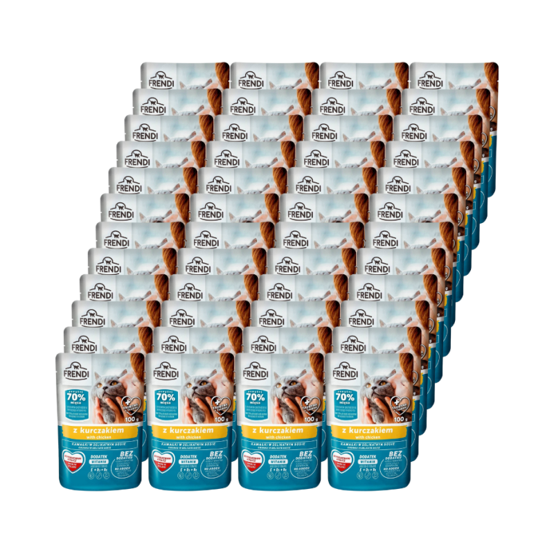 Pet Republic, Frendi saszetka dla kota z kurczakiem, 48 x 100 g