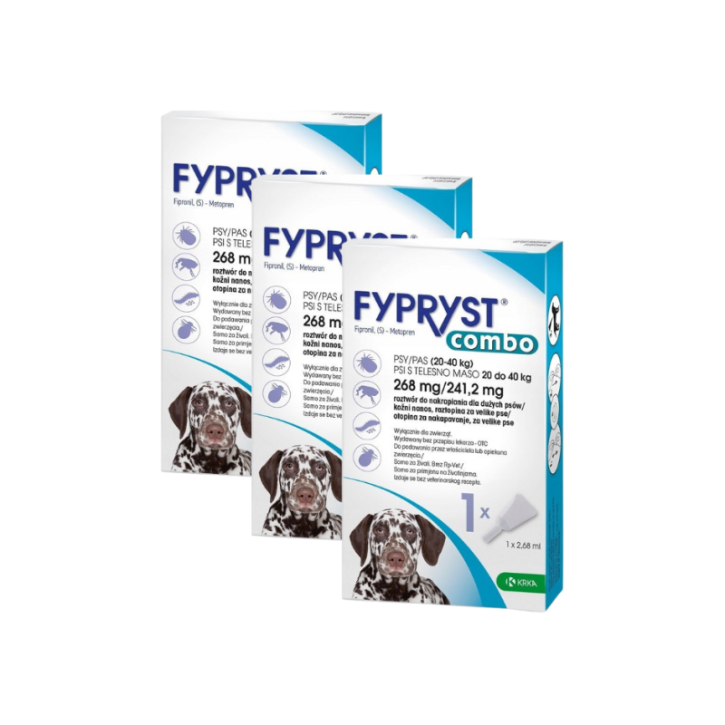 KRKA, Fypryst Combo 20-40kg 3szt