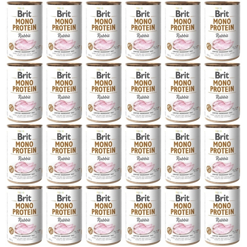 BRIT MONO PROTEIN RABBIT 24 x 400g