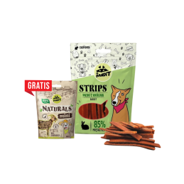 Mr.Bandit STRIPS Paski z królika, 500 g + mini koza jeleń 80g