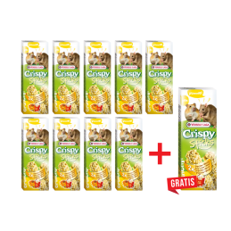 9+1 GRATIS! VERSELE LAGA Crispy Sticks, kolba popcorn&miód, 2 szt