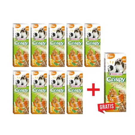 9+1 GRATIS! VERSELE LAGA Crispy Sticks, kolba marchewka&pietruszka, 2 szt
