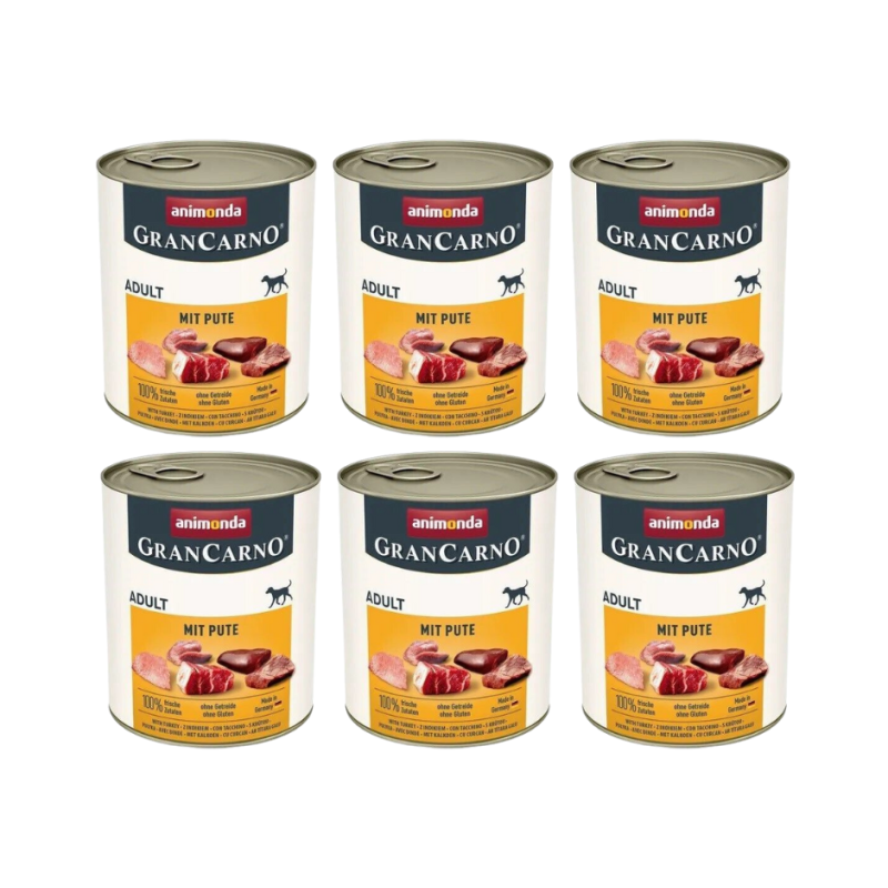 Animonda Gran Carno, pies, z indykiem, 6 x  800 g