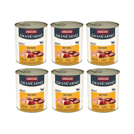 Animonda Gran Carno, pies, z indykiem, 6 x  800 g