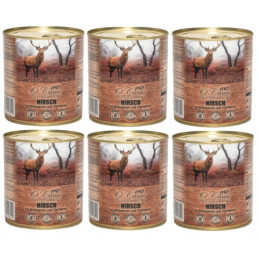 6 x O'Canis, pies, jeleń z kaszą gryczaną, puszka 800 g