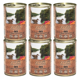 6 x O'Canis, pies, kaczka z marchewką, puszka 400 g