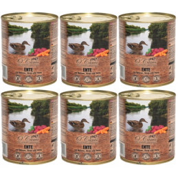 6 x O'Canis, pies, kaczka z marchewką, puszka 800 g