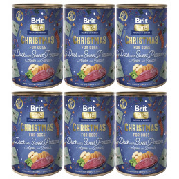 6 x BRIT MONO PROTEIN CHRISTMAS DUCK 400g