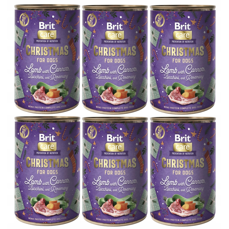 6 x BRIT MONO PROTEIN CHRISTMAS LAMB 400g