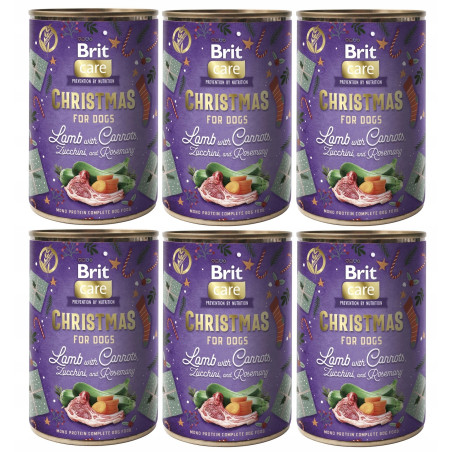 6 x BRIT MONO PROTEIN CHRISTMAS LAMB 400g