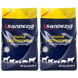 Sandezia, sucha dezynfekcja, wirusy, bakterie, 2 x 10 kg