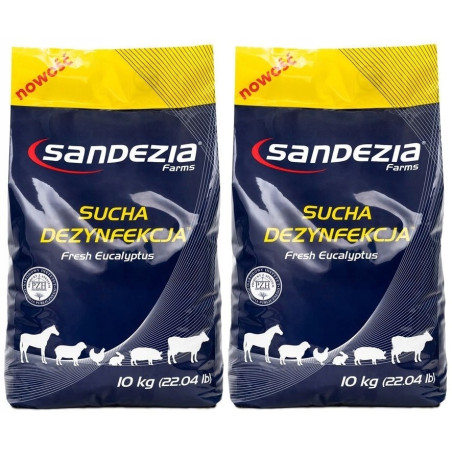 Sandezia, sucha dezynfekcja, wirusy, bakterie, 2 x 10 kg