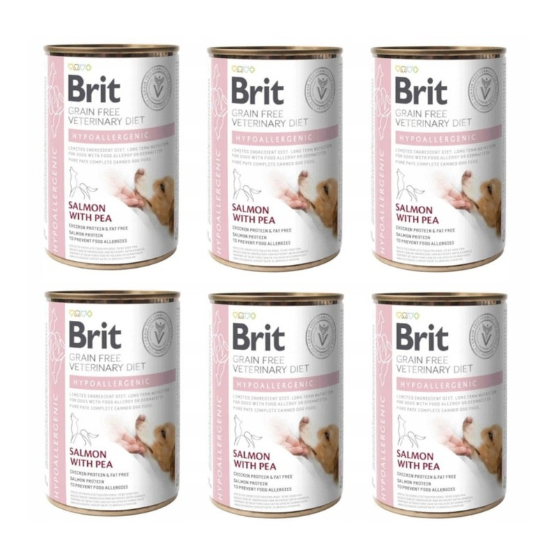 BRIT GF VET. DIETS DOG HYPOALLERGENIC 6 x 400g