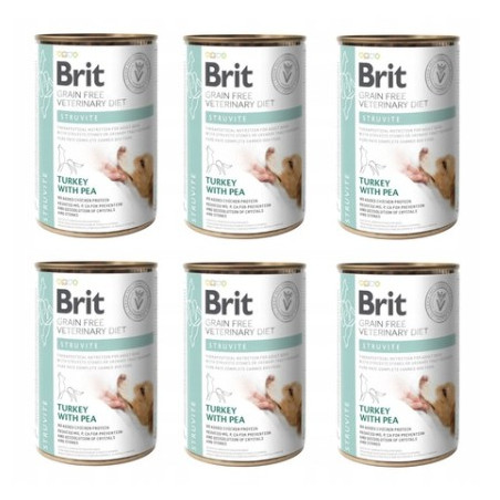 BRIT GF VET. DIETS DOG CAN STRUVITE 6 x 400g