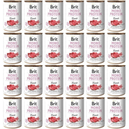 Brit Mono Protein Lamb 24 puszki 400 g