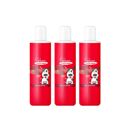 ZESTAW 3 x Over zoo, frutti power, szampon, dla szczeniąt, truskawka, 200 ml