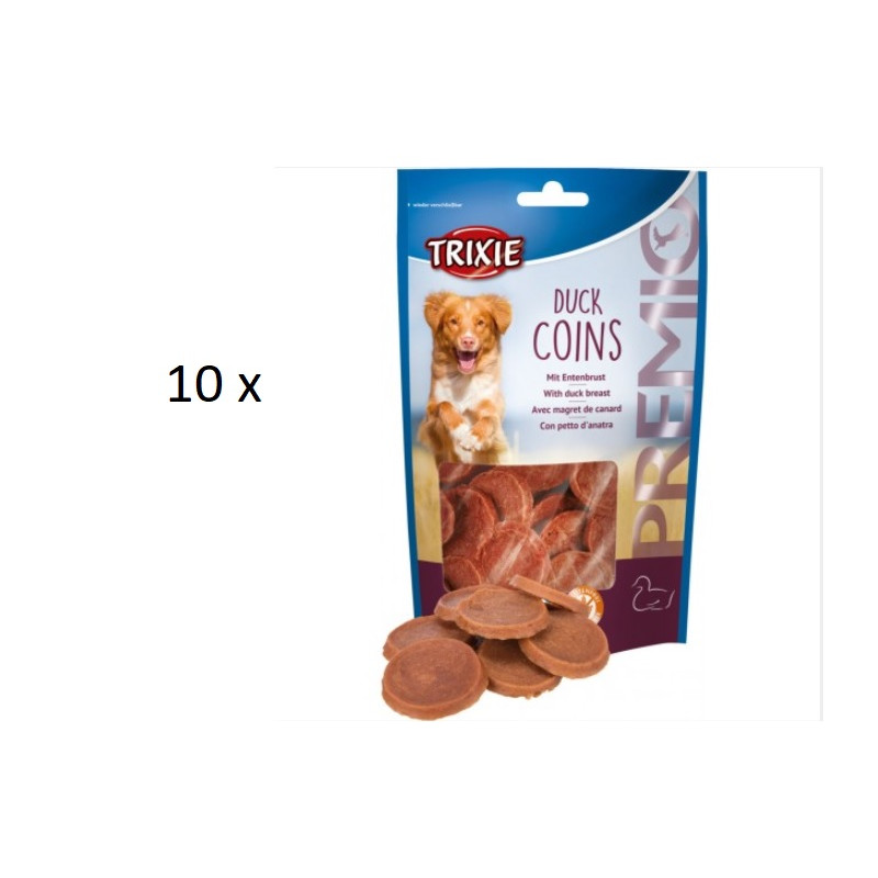 10 x Trixie, snacki Premio, krążki z kaczki, 80 g