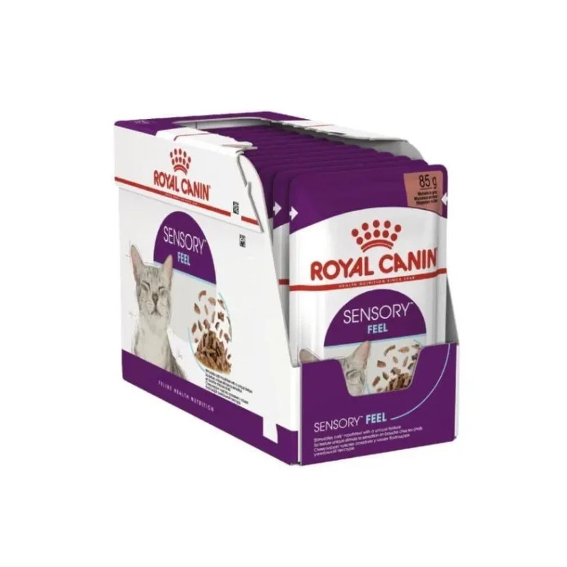 Royal Canin, Sensory Feel, kawałki w sosie, 12 x 85 g
