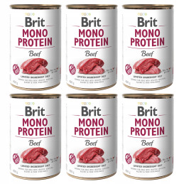 BRIT MONO PROTEIN BEEF 6 X 400g