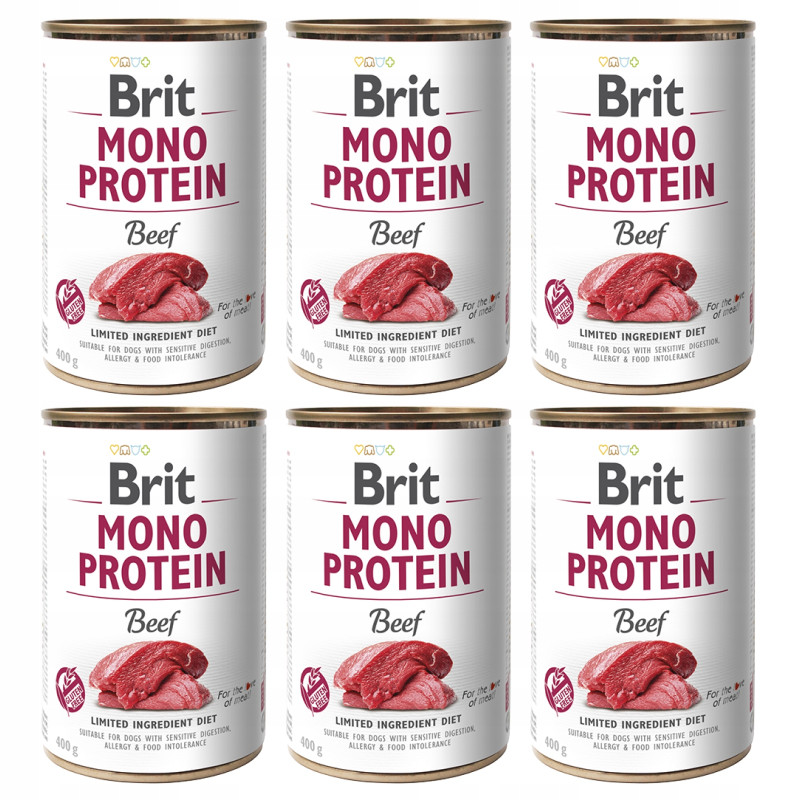 BRIT MONO PROTEIN BEEF 6 X 400g