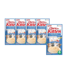 4+1! INABA CAT, CHURU KITTEN TUNA, 4 x 14 g (56 g)