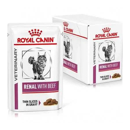 Royal Canin, Cat Renal Beef, 12 x 85 g