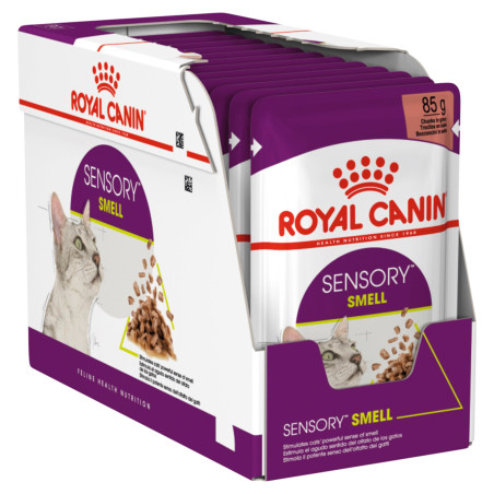 Royal Canin, Sensory Smell, kawałki w sosie, 12 x 85 g