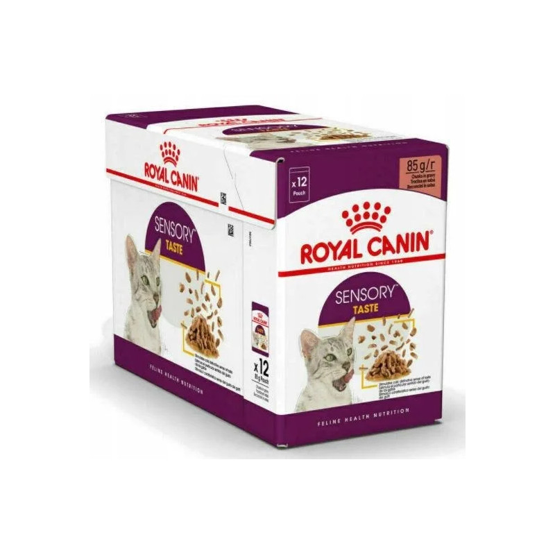 Royal Canin, Sensory™ Taste, kawałki w sosie, 12 x 85 g