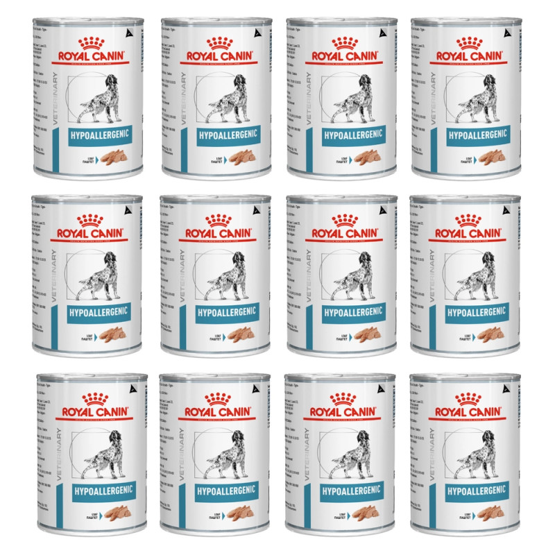 Royal Canin, Hypoallergenic, dog, 12 x 400 g