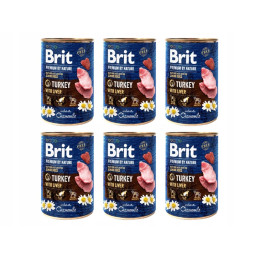Brit, Premium by Nature, indyk wątróbka, 6 x 400g