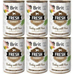 BRIT FRESH Turkey & Peas 6 x 400g